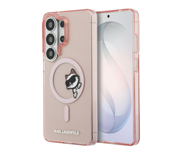 Karl Lagerfeld Etui Peekaboo Choupette MagSafe do Galaxy S26 Ultra różowy - 1522722 - zdjęcie